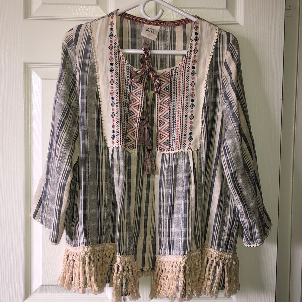 Knox Rose Bohemian open front cardigan XL
